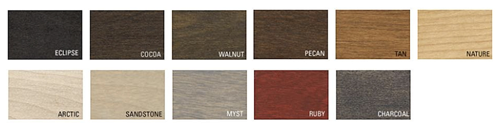 Finitec Montreal varnish color chart